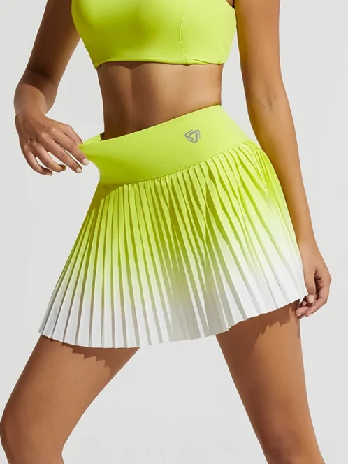 jupe de tennis pliss e avec poches pour femme culotte athl tique taille haute jupe de