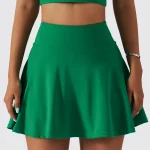 jupe de tennis taille haute pour fitness et badminton jupe de sport 2 en 1 jupe 2