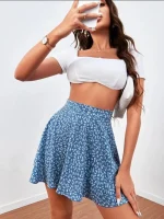 Jupe Short à Fleur
