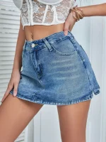 Jupe Short Bleu