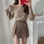 Jupe Short Marron