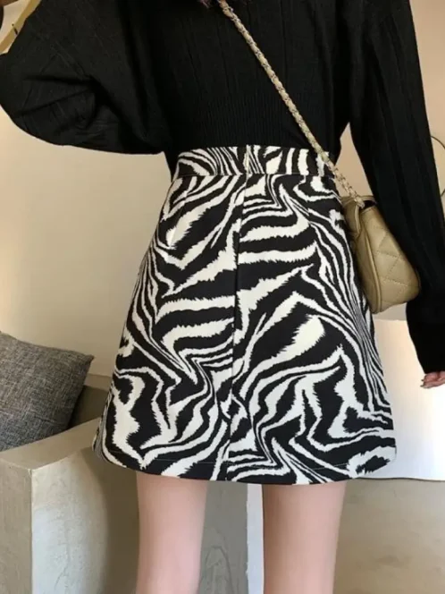 Jupe Short Zebre