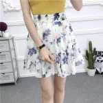 mini jupe trap ze en mousseline de soie pois blancs pour femmes taille haute mode cor 4
