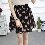 mini jupe trap ze en mousseline de soie pois blancs pour femmes taille haute mode cor 6
