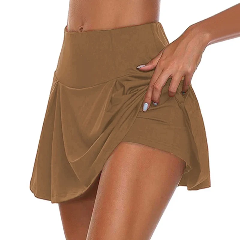 short de yoga taille haute s chage rapide pour femme nouvelle jupe courte de sport tennis 1