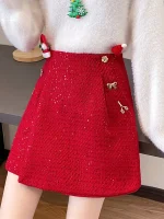 smthma shorts paillettes en tweed pour dames mode cor enne c l brit laine jambe large